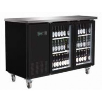 49" Back Bar Bottle Cooler w/ Glass (Serv-Ware)